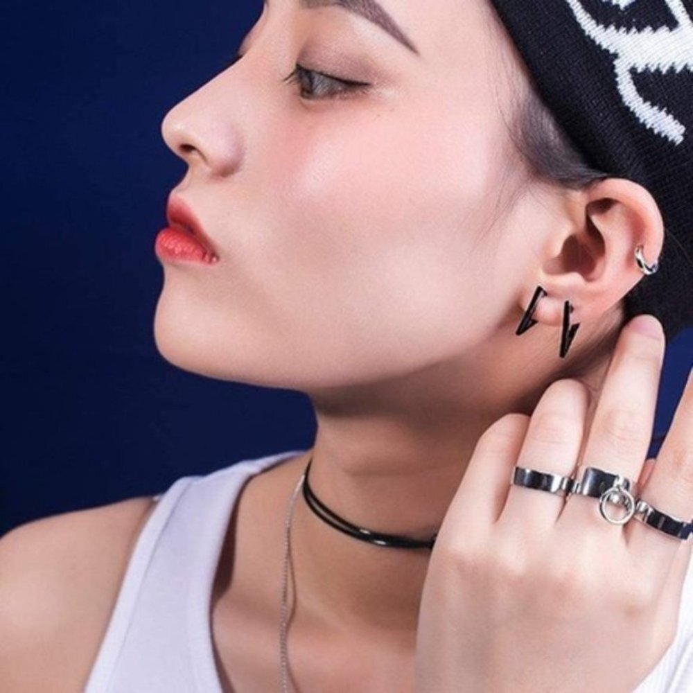 9 Pairs Hoop Earrings